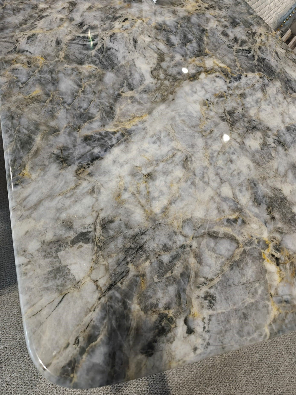 Lucy X Leg Gold Marble 120cm Coffee Table In 2 Colours - Esme Furnishings