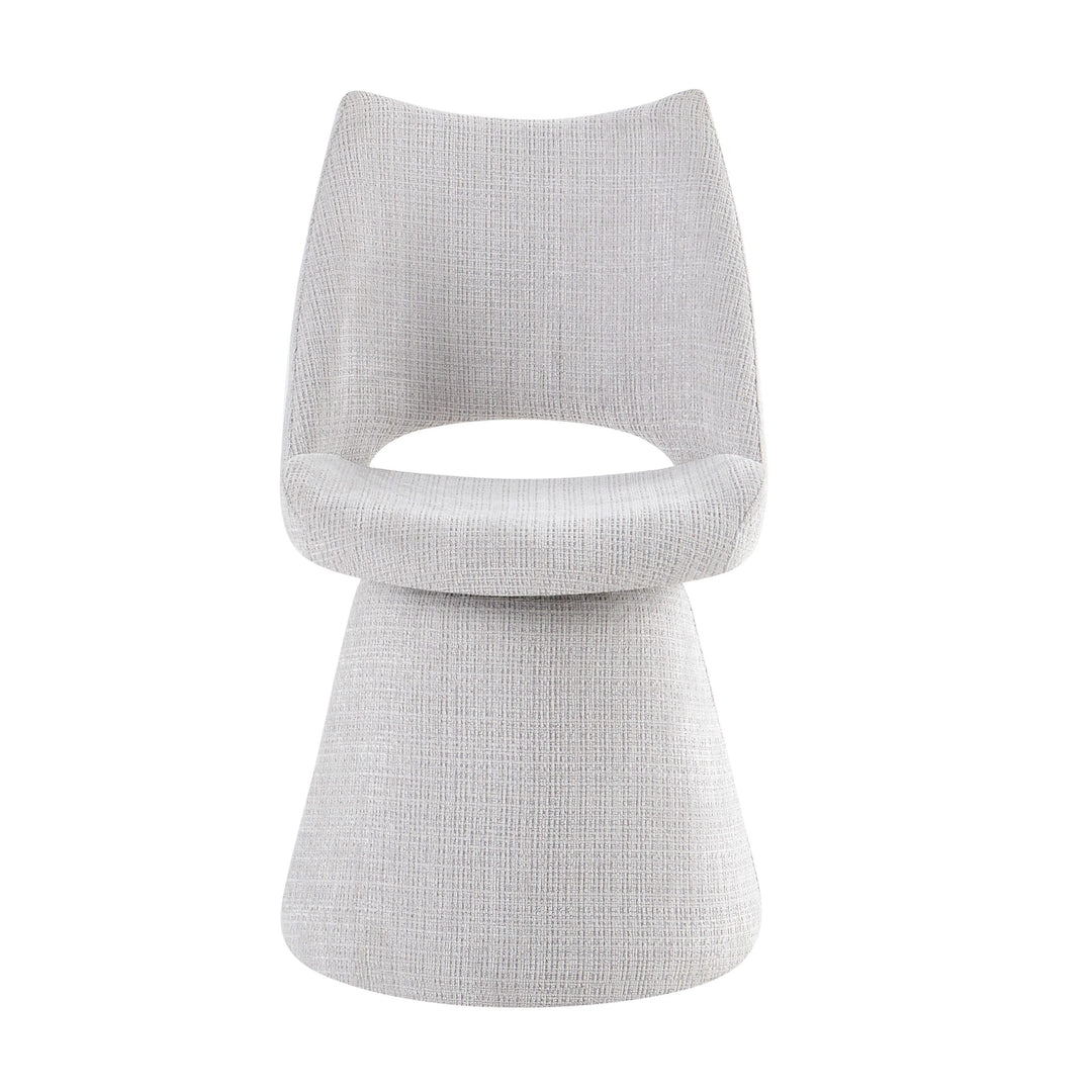 Maryland 360 Swivel Fabric Dining Chairs - Pairs - 2 Colours