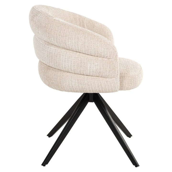 Richmond Interiors Serenity Niagara Beige Chenille Swivel Chair