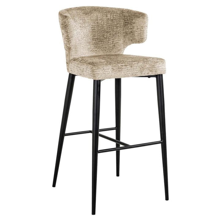 Richmond Interiors Taylor Desert Taupe Chenille Bar Stool