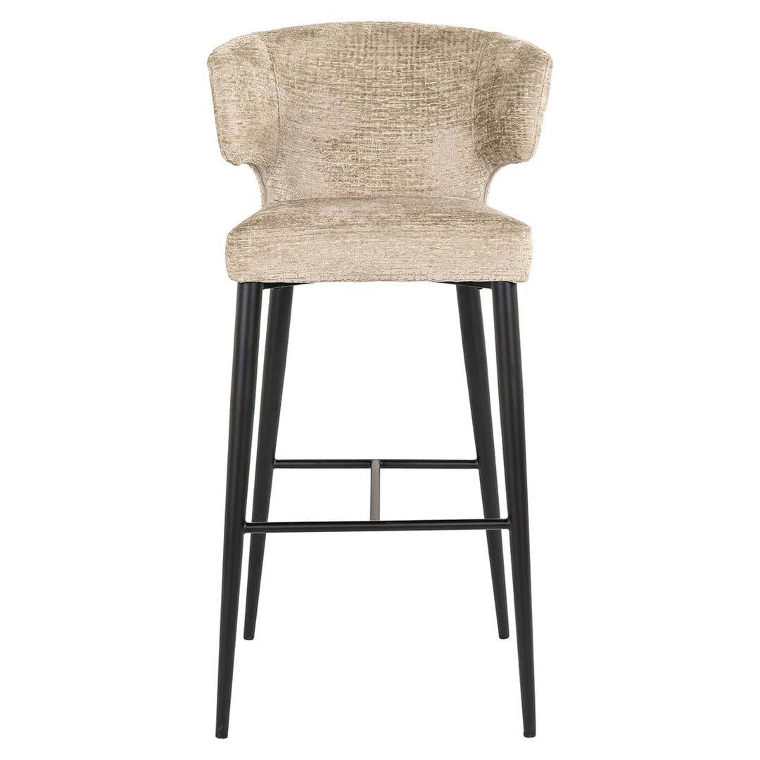 Richmond Interiors Taylor Desert Taupe Chenille Bar Stool
