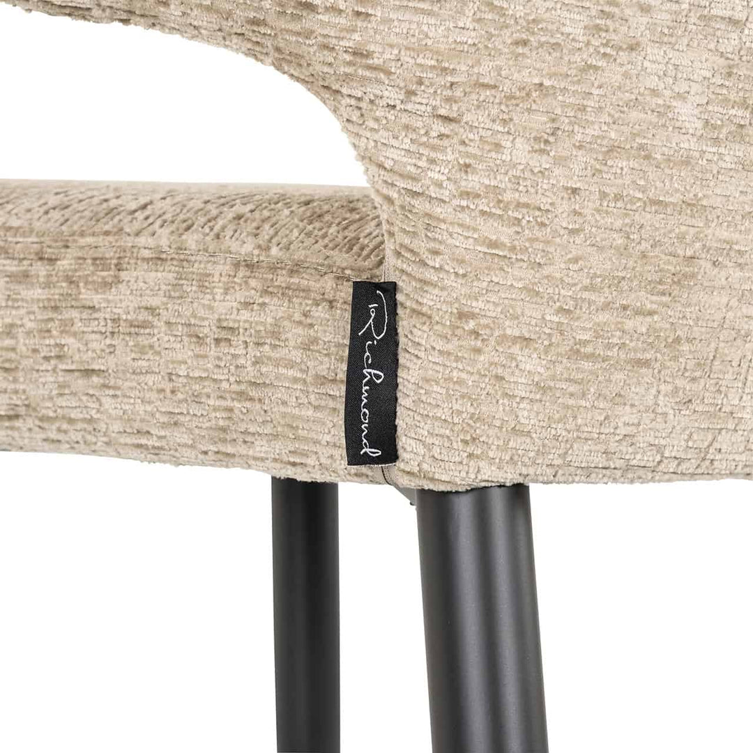 Richmond Interiors Taylor Desert Taupe Chenille Bar Stool