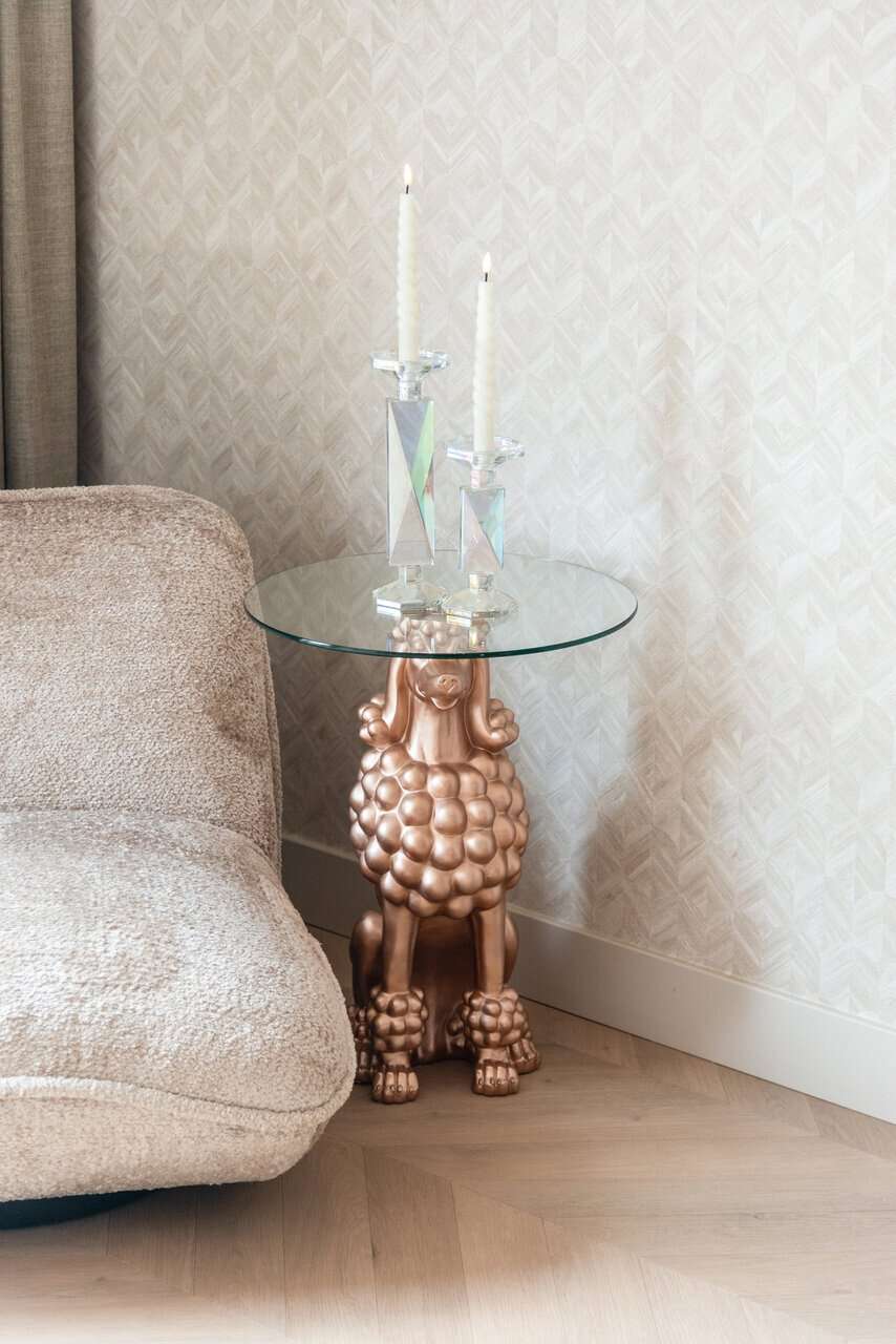 Richmond Interiors Poodle Bronze Side Table