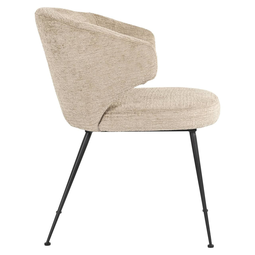 Richmond Interiors Chair Xandra Desert Taupe Chenille Dining Table