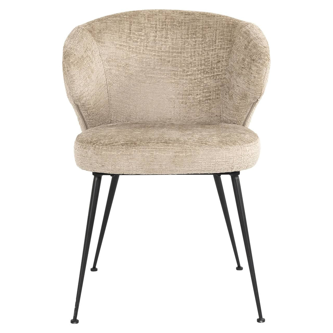 Richmond Interiors Chair Xandra Desert Taupe Chenille Dining Table
