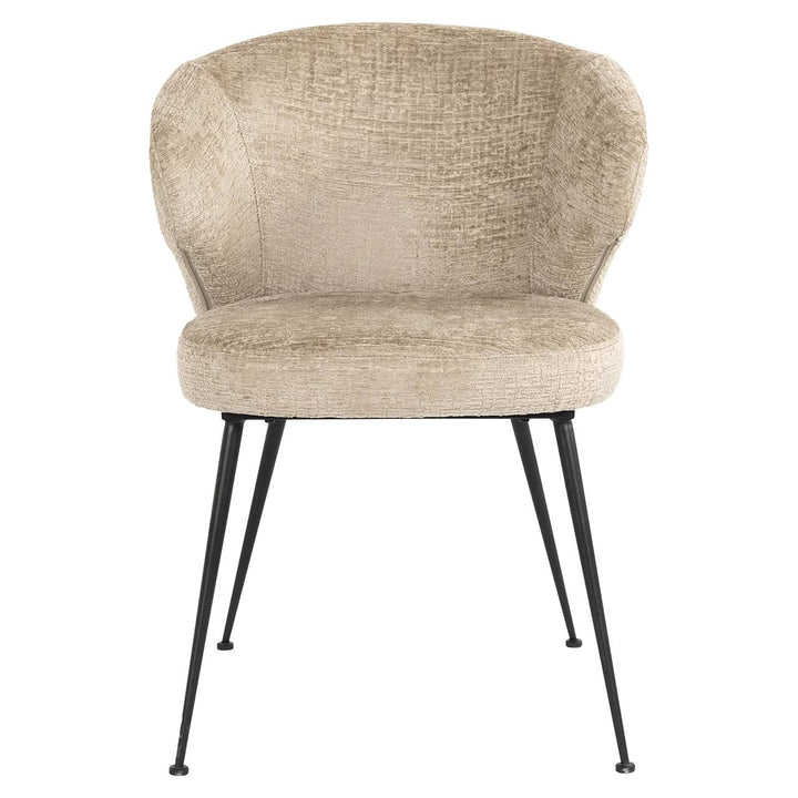 Richmond Interiors Chair Xandra Desert Taupe Chenille Dining Table
