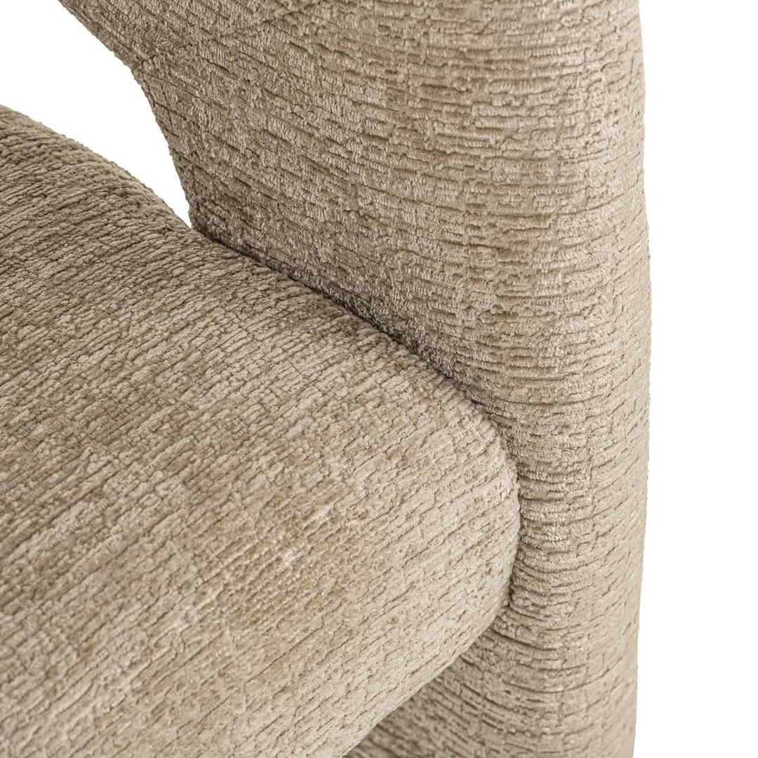 Richmond Interiors Belle Desert Taupe Chenille Dining Chair