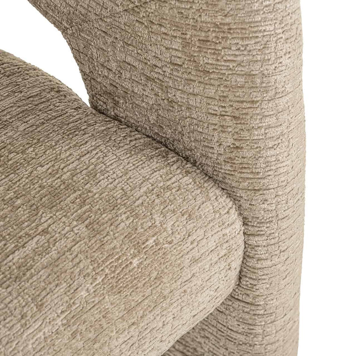 Richmond Interiors Belle Desert Taupe Chenille Dining Chair