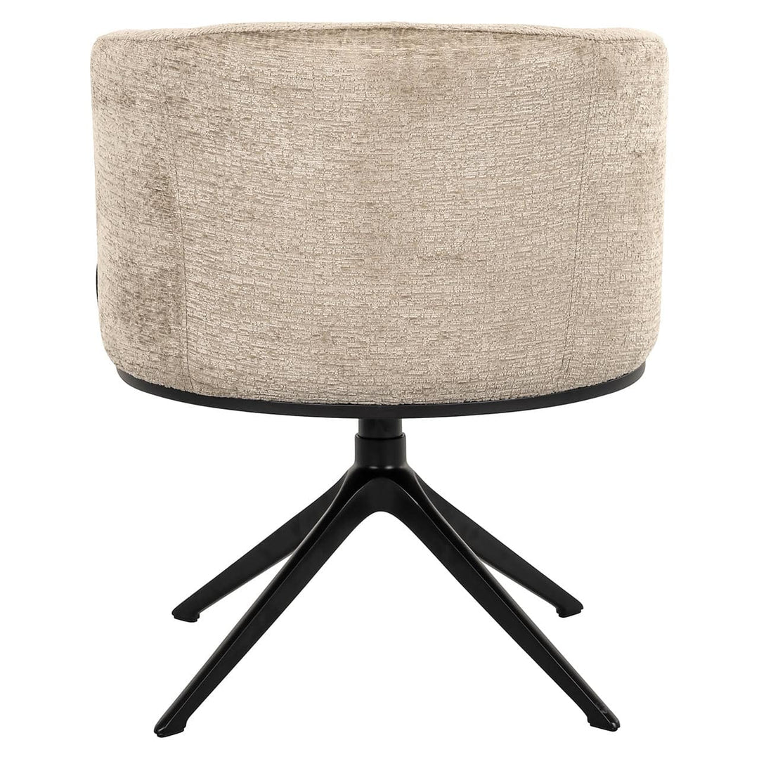 Richmond Interiors Cheyenne Desert Taupe Chenille Swivel Chair