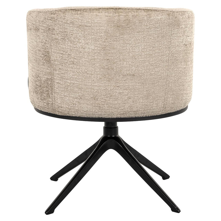 Richmond Interiors Cheyenne Desert Taupe Chenille Swivel Chair