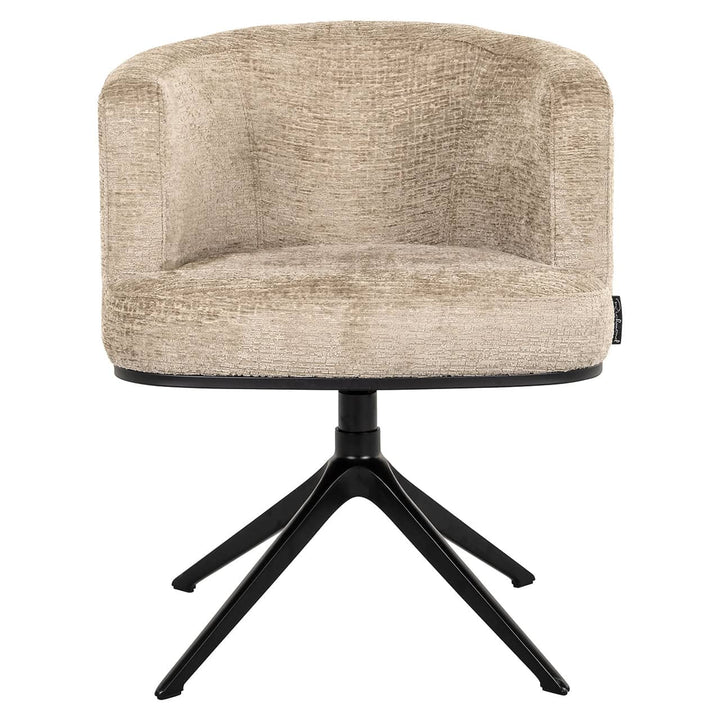 Richmond Interiors Cheyenne Desert Taupe Chenille Swivel Chair